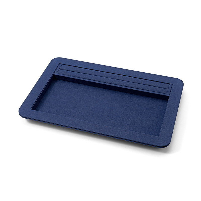 FANXI Custom Blue Microfiber Jewelry Tray