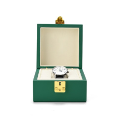 FANXI Custom Green PU Leather Microfiber Watch Box