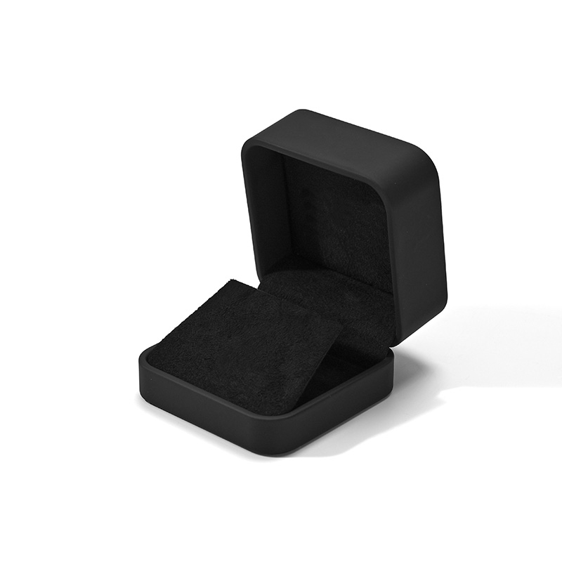 FANXI Custom Black PU Leather Microfiber Earring Box
