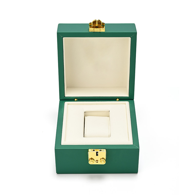 FANXI Custom Green PU Leather Microfiber Watch Box