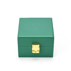 FANXI Custom Green PU Leather Microfiber Watch Box