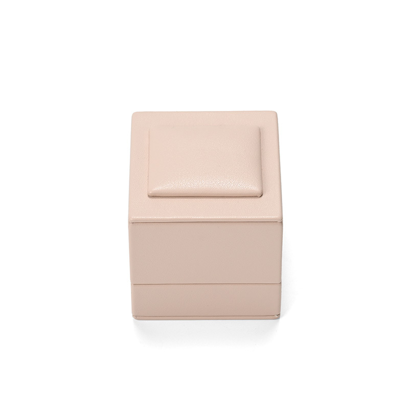 FANXI Custom Pink PU Leather Microfiber Earring Box