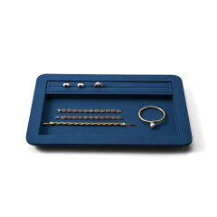 FANXI Custom Blue Full Microfiber Jewelry Tray