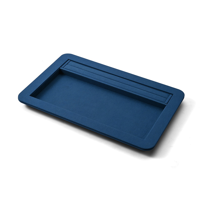 FANXI Custom Blue Full Microfiber Jewelry Tray