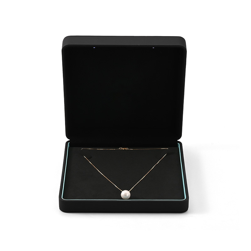 FANXI Custom Black Paper Velvet Pendant Box