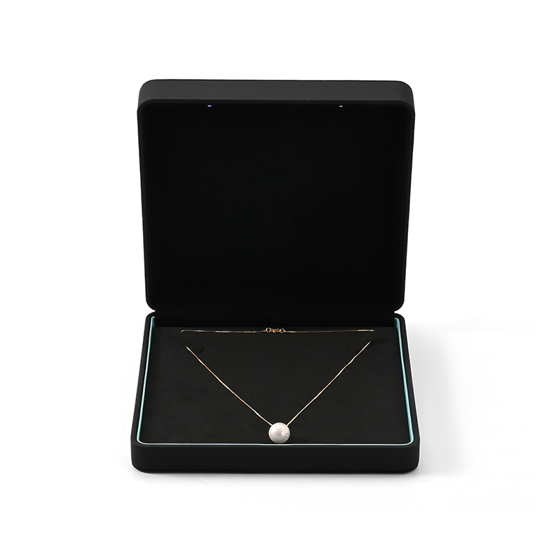 FANXI Custom Black Paper Velvet Pendant Box