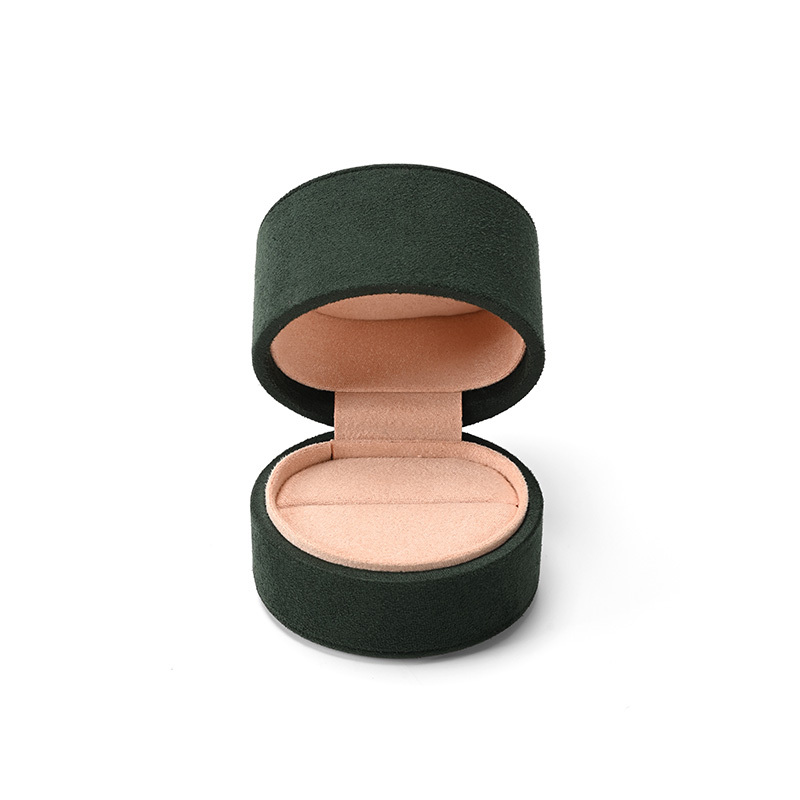 FANXI Custom Green Microfiber Ring Box