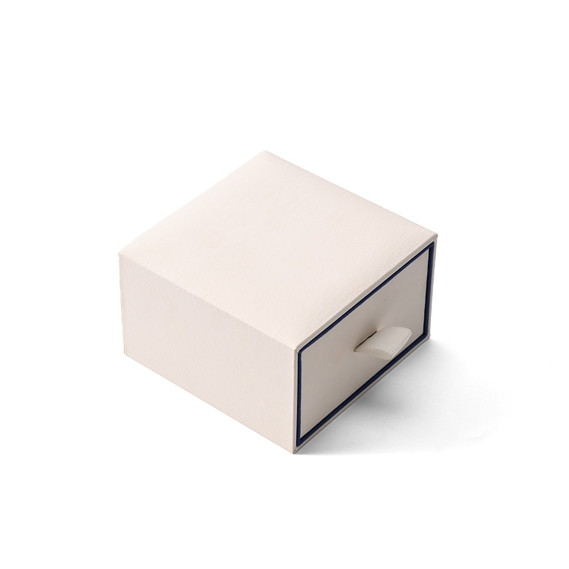 FANXI Custom White Leatherette Paper Velvet Bracelet Box