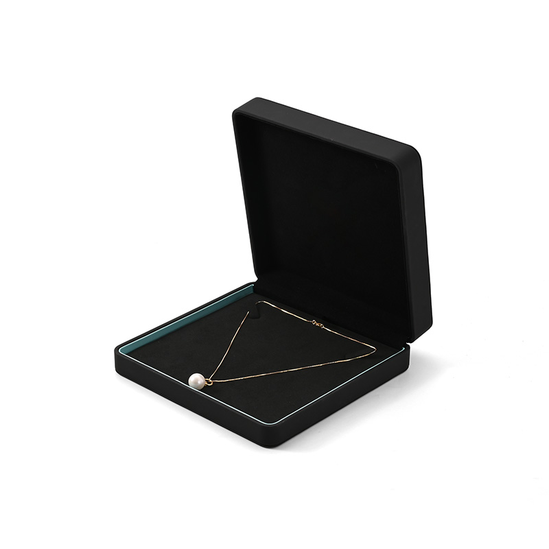FANXI Custom Black Paper Velvet Pendant Box