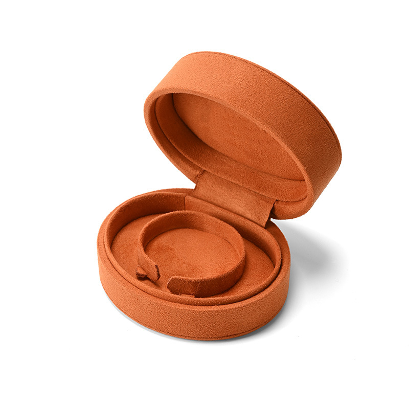 FANXI Custom Orange Microfiber Bracelet Box