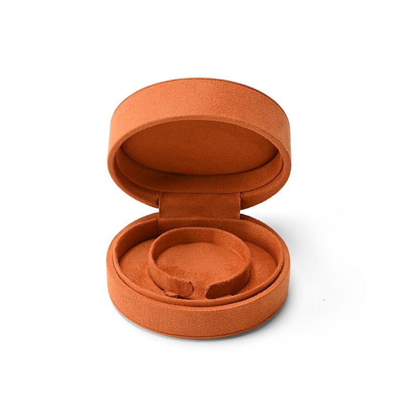 FANXI Custom Orange Microfiber Bracelet Box