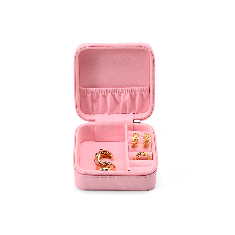 FANXI Custom Pink PU Leather Microfiber Multipurpose Box