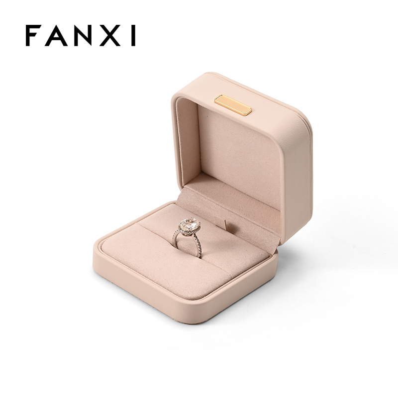 FANXI Custom Skin Color Microfiber Ring Box