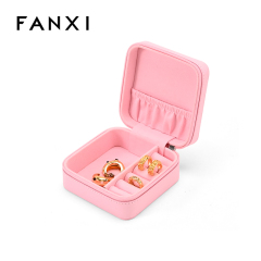 FANXI Custom Pink PU Leather Microfiber Multipurpose Box
