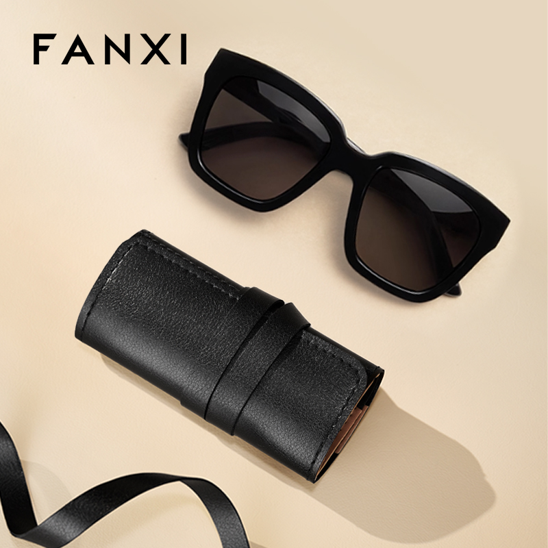 FANXI New Arrival Polychrome PU Leather Jewelry Roll Bag