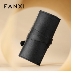 FANXI New Arrival Polychrome PU Leather Jewelry Roll Bag