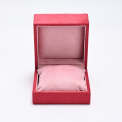 FANXI Custom Pink Suede Bracelet Box