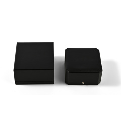 FANXI Custom Black Leatheretter Paper Suede Bracelet Box