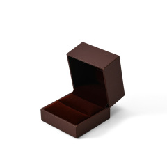 FANXI Custom Red Leatherette Paper Velvet Ring Box
