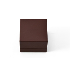 FANXI Custom Red Leatherette Paper Velvet Ring Box