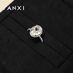 New design black microfiber jewelry display set for ring pendant bangle