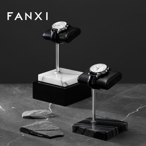 Luxury new design marble base watch display stand holder