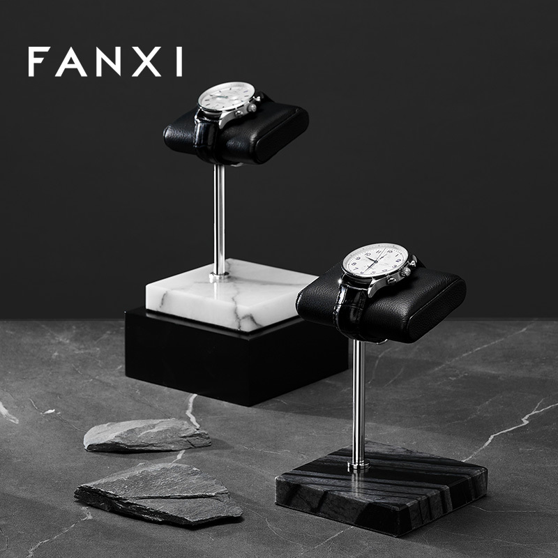 Luxury new design marble base watch display stand holder