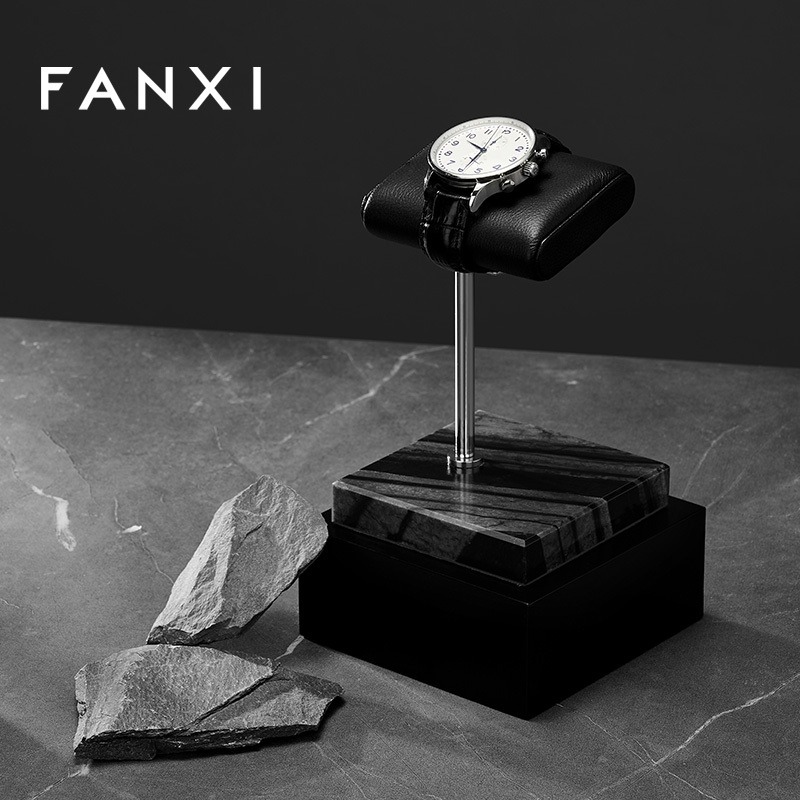 Luxury new design marble base watch display stand holder