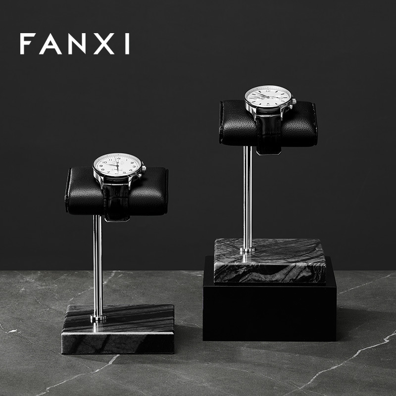 Luxury new design marble base watch display stand holder