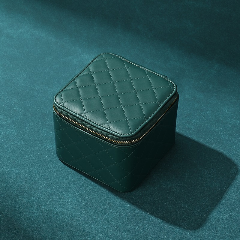 FANXI Luxury Polychorme Leather Velvet Jewelry Box