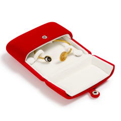 FANXI Wholesale Red Velvet Double-open Jewelry Box