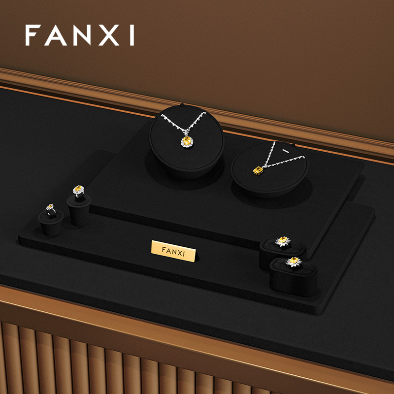 FANXI Wholesale Microfiber Jewelry Display Set Series