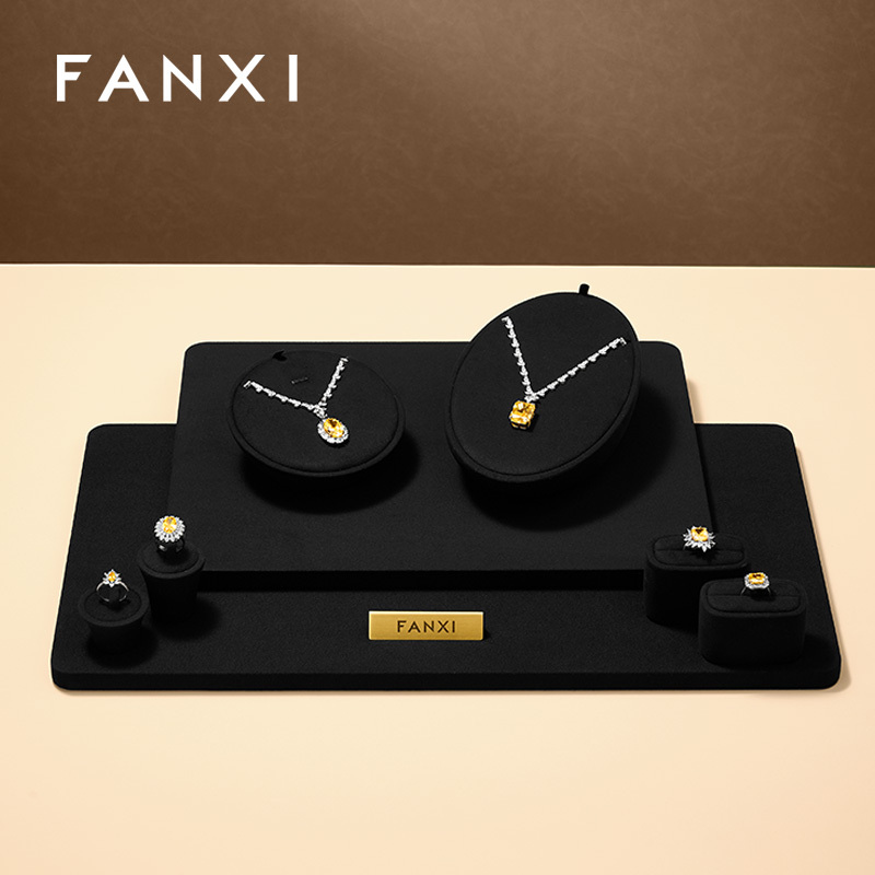 FANXI Wholesale Microfiber Jewelry Display Set Series