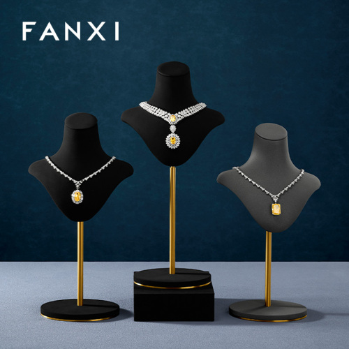 FANXI Wholesale Microfiber Metal Portrait Display Stand