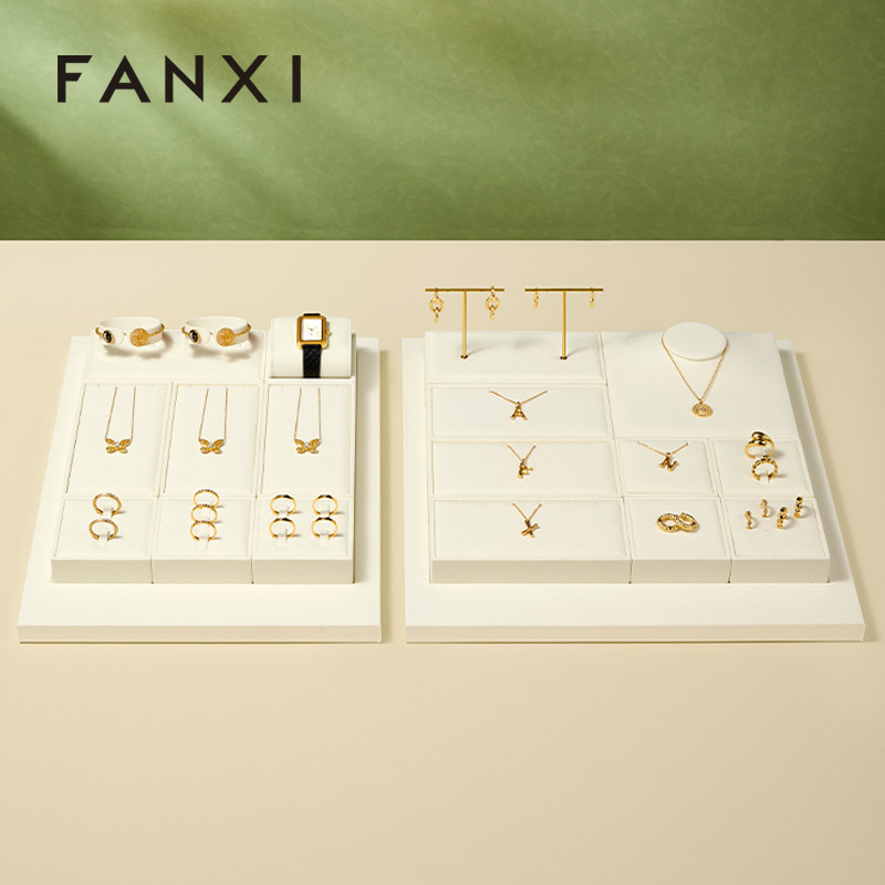 FANXI Fashion Microfiber Metal Jewelry Combination Set