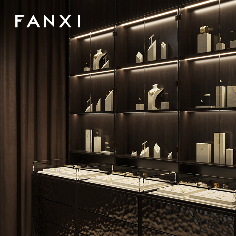 FANXI Fashion Microfiber Metal Jewelry Combination Set