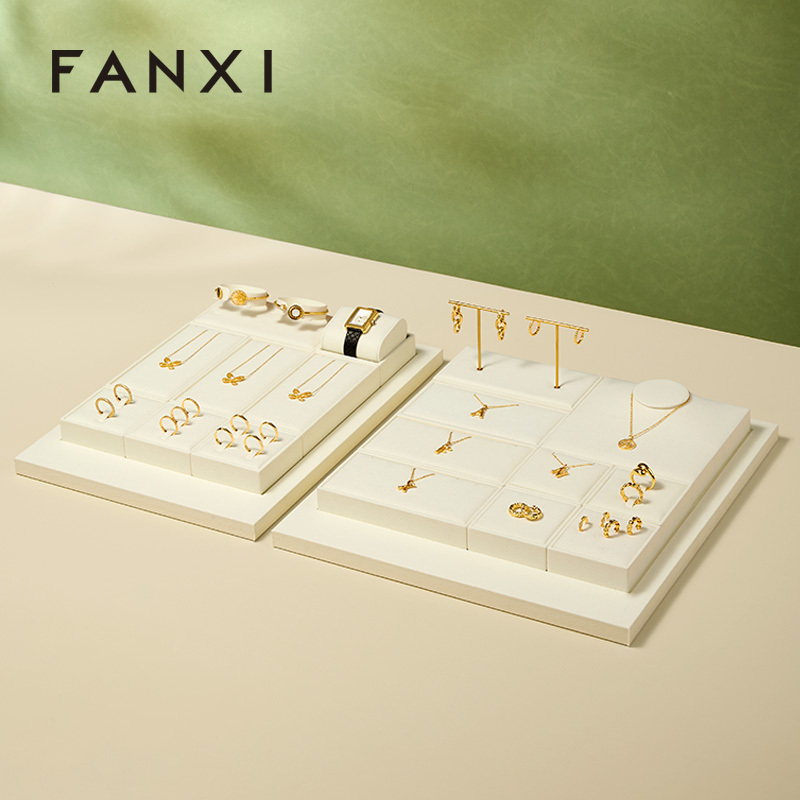 FANXI Fashion Microfiber Metal Jewelry Combination Set