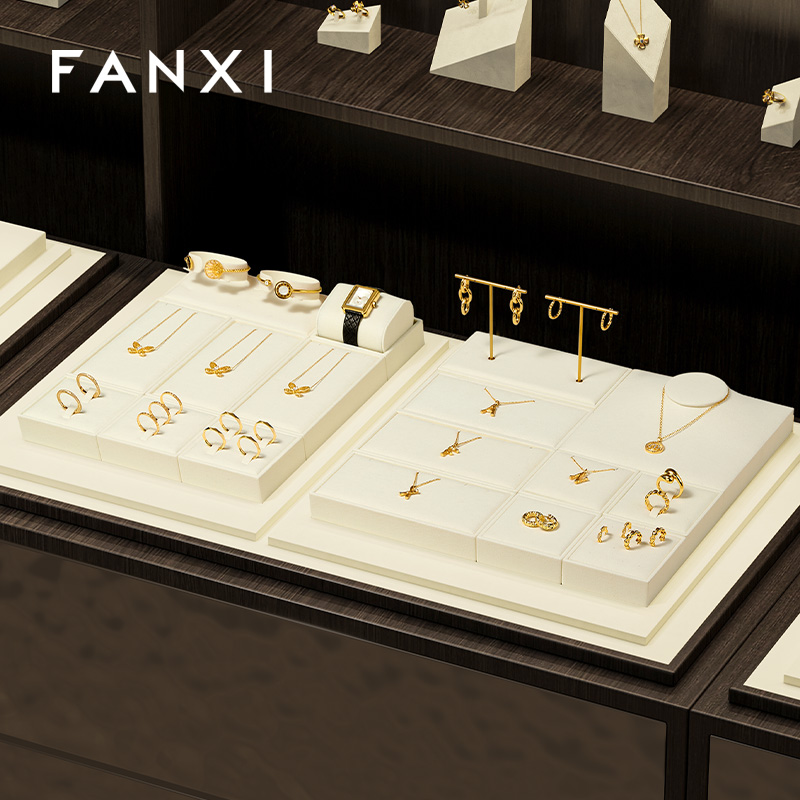FANXI Fashion Microfiber Metal Jewelry Combination Set