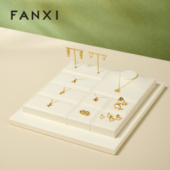 FANXI Fashion Microfiber Metal Jewelry Combination Set