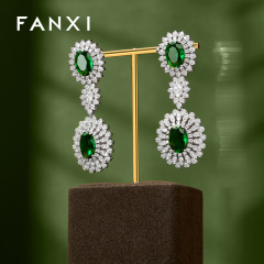 FANXI New design Brwon Metal Frame Jewelry Display Set