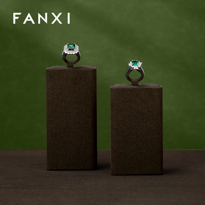 FANXI New design Brwon Metal Frame Jewelry Display Set
