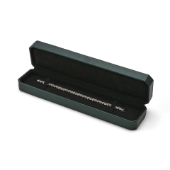 FANXI Custom Green PU Leather Microfiber Long Chain Box