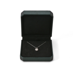 FANXI Custom Green PU Leather Microfiber Necklace Box