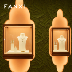 FANXI Fashion Microfiber Polychrome Jewelry Bust