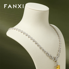 FANXI Fashion Microfiber Polychrome Jewelry Bust
