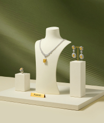 FANXI Fashion Microfiber Polychrome Jewelry Bust