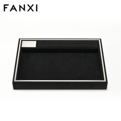 FANXI Custom Pink Microfiber Jewelry Tray