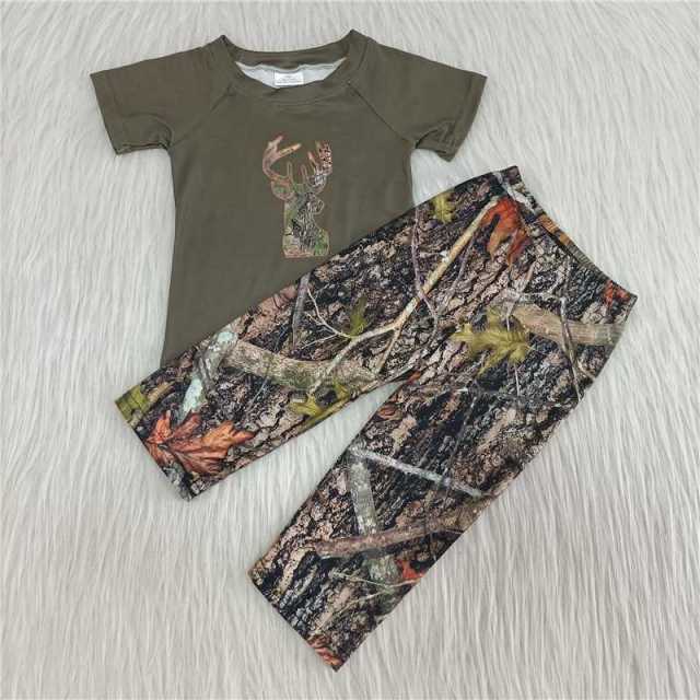 Boy Sets Camouflage Deer Design Matching Girl Sets