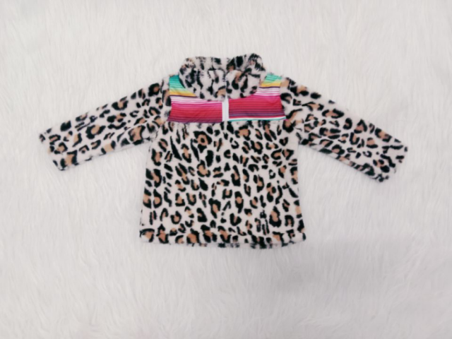Leopard plush coat