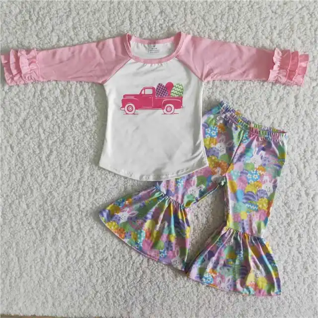Easter Truck Egg Pink Bunny Set
